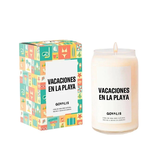 Vela Perfumada GOVALIS Vacaciones en la Playa [500 g]