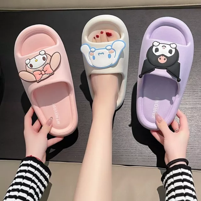 Women's cute Hello Kitty Kuromi My Melody Cinnamoroll soft Design Slippers hot