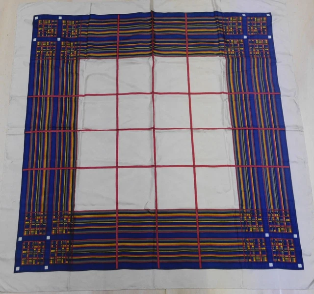 Foulard 100% Pure en Soie Vintage Femme (1547) 84cm x 90cm