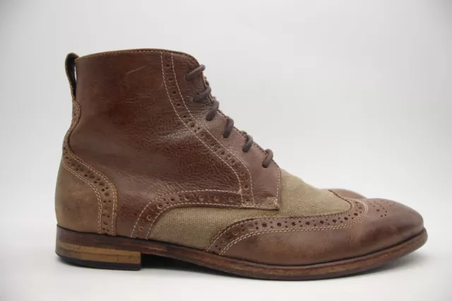 John Varvatos Men's Size 8.5  Brown Leather Wingtip Ankle Chukka Boots