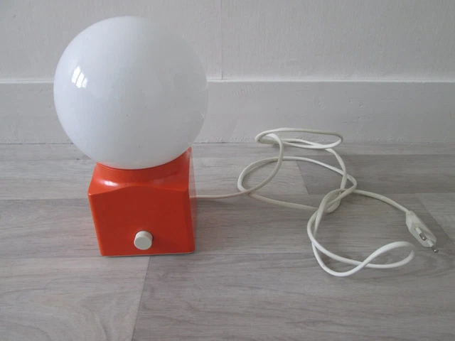 Lampe De Table Télescopique Vintage Space Age Années 1970 - Style Spoutnik - Chrome Et Plastique