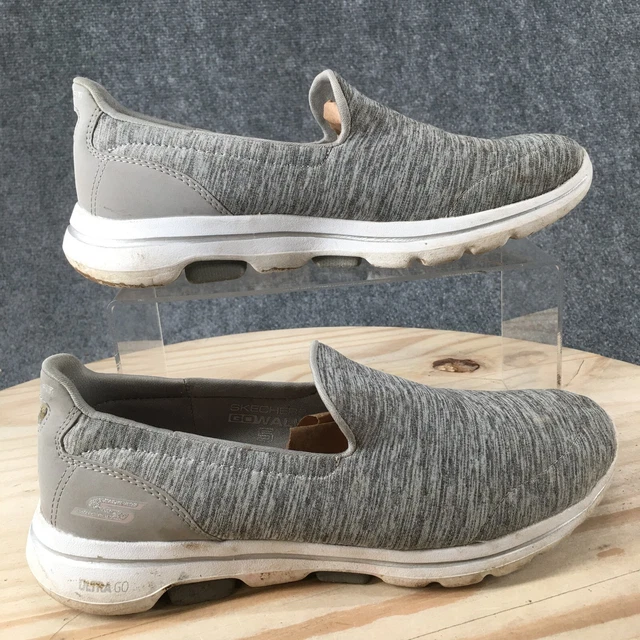 Skechers Shoes Womens 8 Go Walk 5 Honor Sneakers Slip On 15903 Gray Synthetic