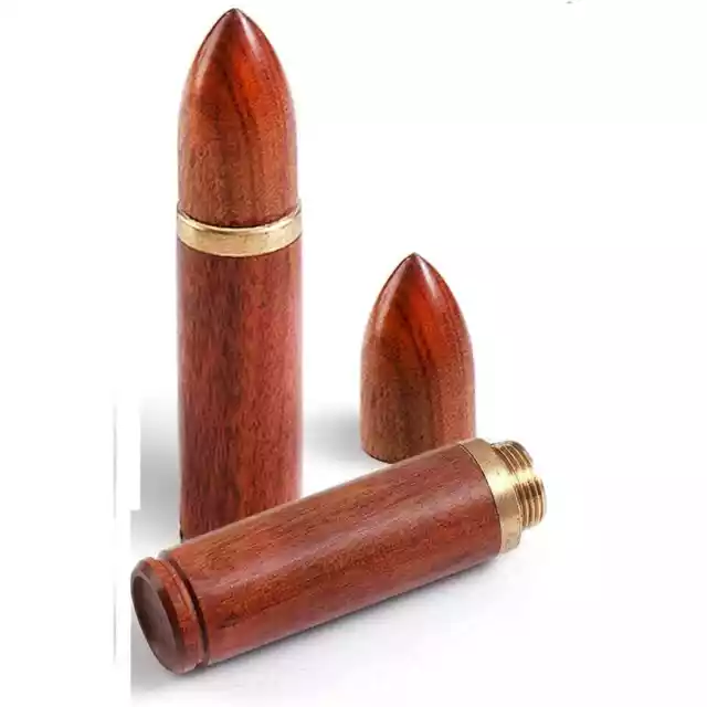 4 Pack Portable Wooden Toothpick Needle Holder For Toothpicks Box Pocket