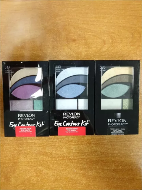 3 Pack: Revlon PhotoReady Eye Contour Kit, Eyeshadow, *517/525/535* (C226)