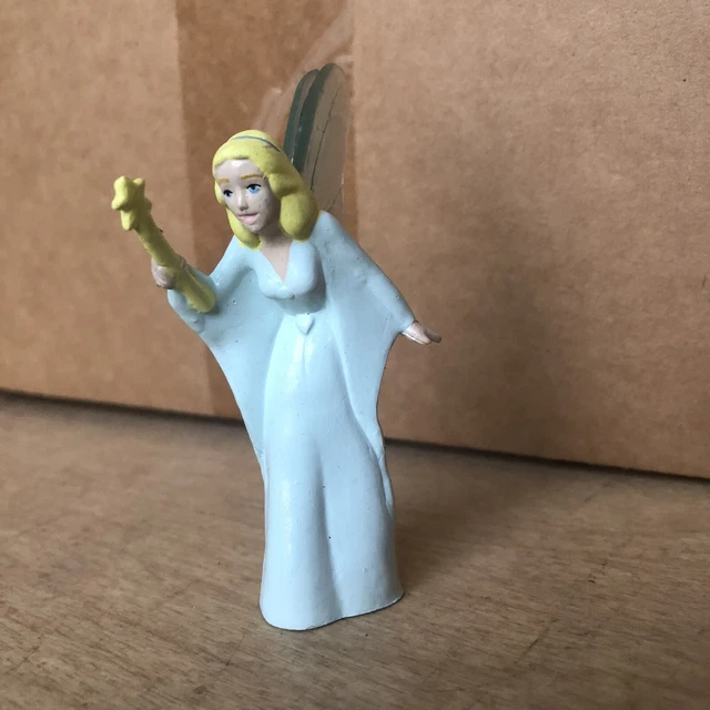 DISNEY BLUE FAIRY With Wand from PINOCCHIO PVC FIGURE CAKE TOPPER Applause