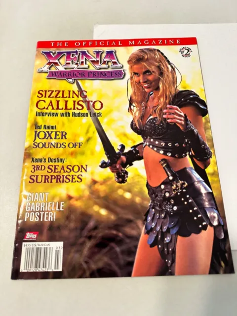 XENA WARRIOR PRINCESS Official Magazine #2 (Cover 2) Topps Rare - 1998!
