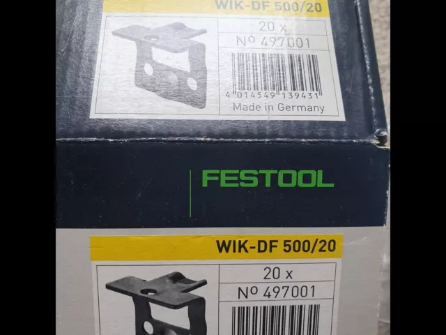 Festool 497001 Corner clip WIK DF 500 / 20. Features. qty. in pack 20 pcs NEW