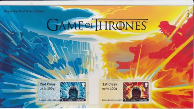 Gb 2018 P&G Game Of Thrones Post & Go Pg28 Sg Fs 199 201  Mint Stamp Set In Pack