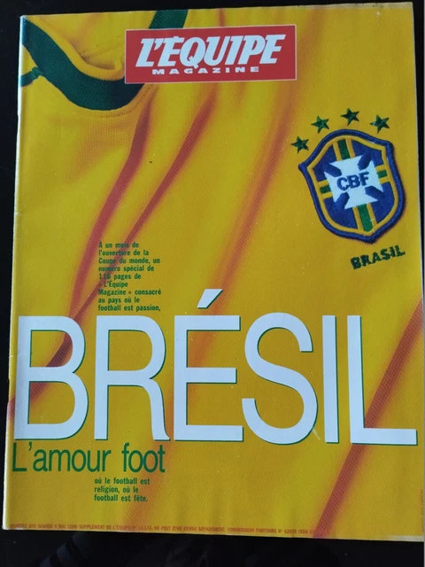 Magazine L'Equipe N°845 – Coupe Du Monde FIFA 1998 (France), équipe D'Argentine