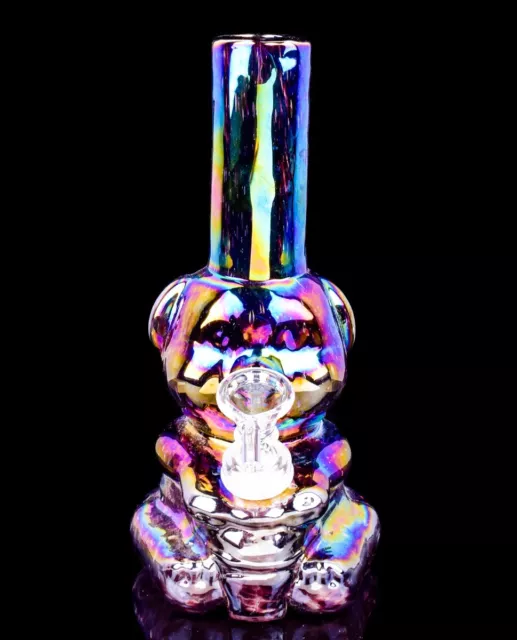 THICK Mini CUTE Bear Animal BONG HEAVY Glass Water Pipe GIRL Pipe HOOKAH *USA* 2