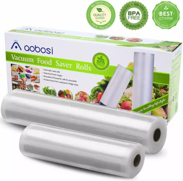 Rouleaux Sacs 28x600cm  20x600cm Appareil de Mise Sous Vide Saveur Alimentaire