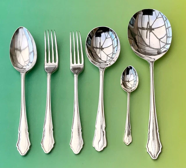 Dubarry Cutlery Forks Spoons P&M Valiant Minuet Silver Plate 6Pce Vintage Bundle