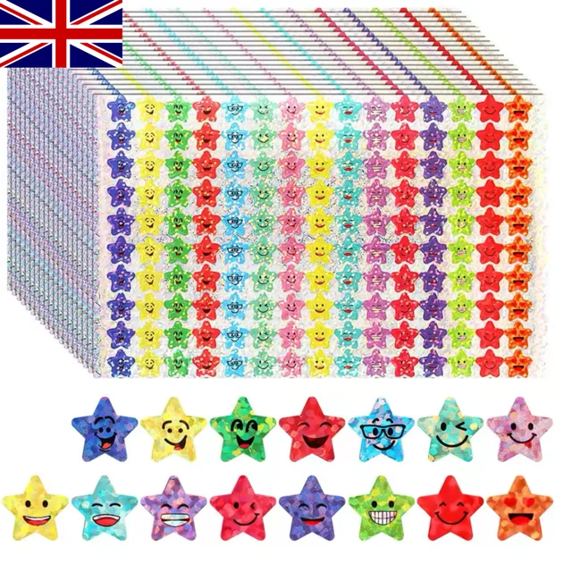CARTOON STAR STICKERS, Children Reward Chart Sticker School, Parents ...