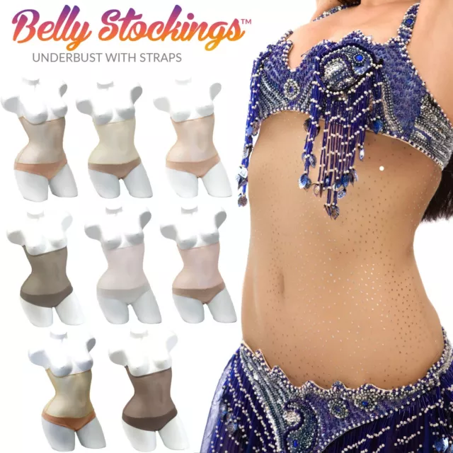 L POWER MESH Net Body Stocking Belly Dancing Midriff Cover Wear