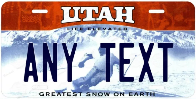 Utah 2007 Custom Personalized License Plate YOUR NAME ANY TEXT