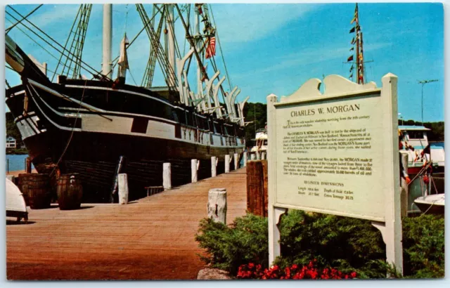Postcard - The Charles W. Morgan - New Bedford, Massachusetts