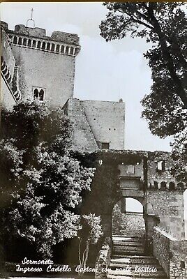 Cartolina Sermoneta Latina Castello Caetani viaggiata 