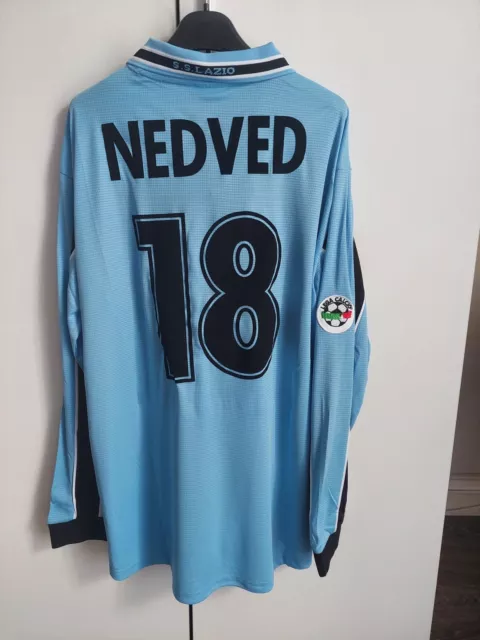 Maglia Lazio Vintage Pavel Nedved Issued Signed Jersey Camiseta Trikot Maillot