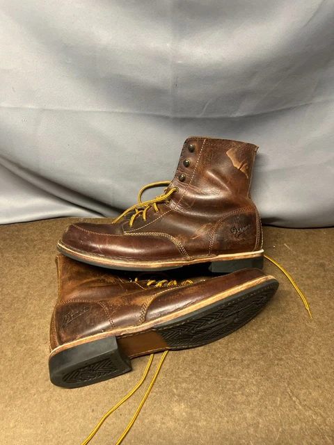 DANNER JACK II Dark Coffee Brown Leather Boots Men