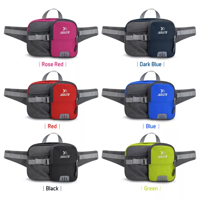 Outdoor Sports Waist Pack with Water Bottle Holder Bum Bag Waist Pouch