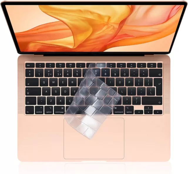 Hochwertige klare TPU ultradünne Tastatur Abdeckung Schutz - UK - MacBook Air 13