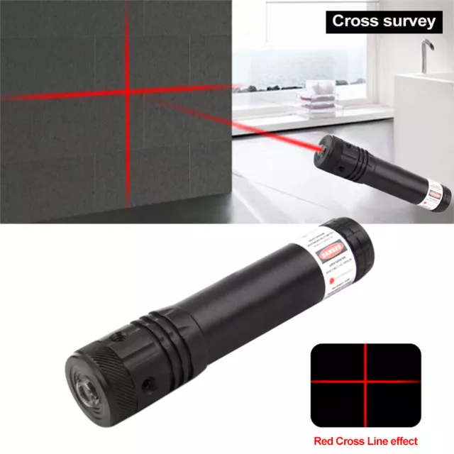 Handheld Red Laser Pointer Pen Level Leveling Line Cross line Infrared Lazer US