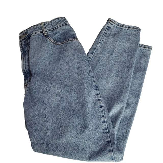 VTG Women's BONGO Jeans 90s SZ 15 Light Wash Hi-Rise Tapered Leg USA