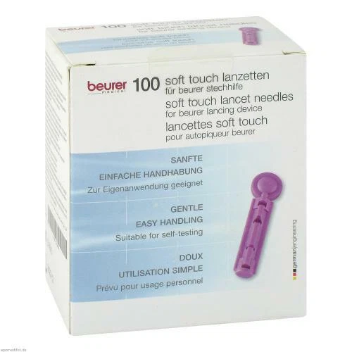 BEURER Lanzetten soft touch 33 G f.Blutzuck.Messg. 100 St