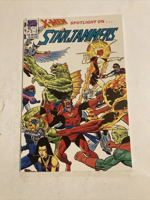 X-MEN SPOTLIGHT ON STARJAMMERS # 1 & # 2 Marvel Comic Books G/VG 1990 Copper Age 6