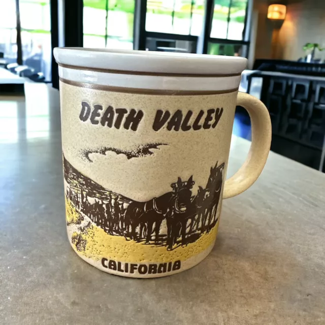 Death Valley California Coffee Cup Mug by Karol Western Made in Japan Never Used