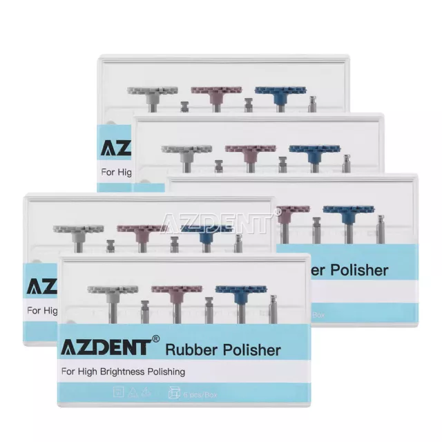 5 Packs AZDENT Dental Composite Polishing Diamond System RA Disc 14mm Wheel