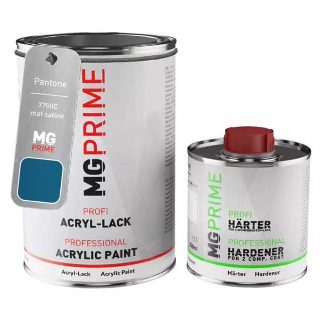 Pantone 7700C Blue mat satiné peinture acrylique 1,5L durcisseur y.c.