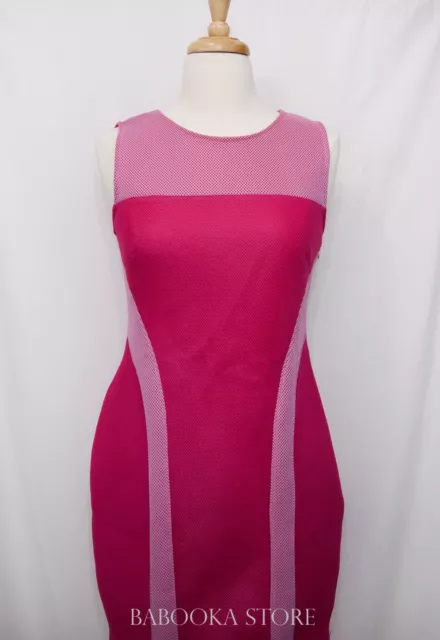 Womens Bailey 44 Pink Sleeveless Doll Diaries Mesh Sheath Dress Sz. S, M NWT 3