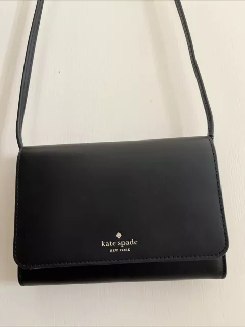 NWT Kate Spade Kerri Smooth Leather Small Flap Crossbody Shoulder Clutch Bag