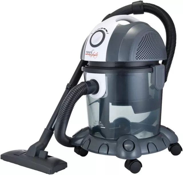 Bidone Aspiratutto Melchioni Mr Bin Filtro Ad Acqua Per Liquidi E Solidi 1200W