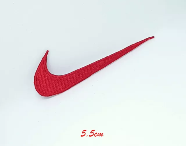 Sports badges logo colourful SWOOSH Red Embroidered sew on iron on
