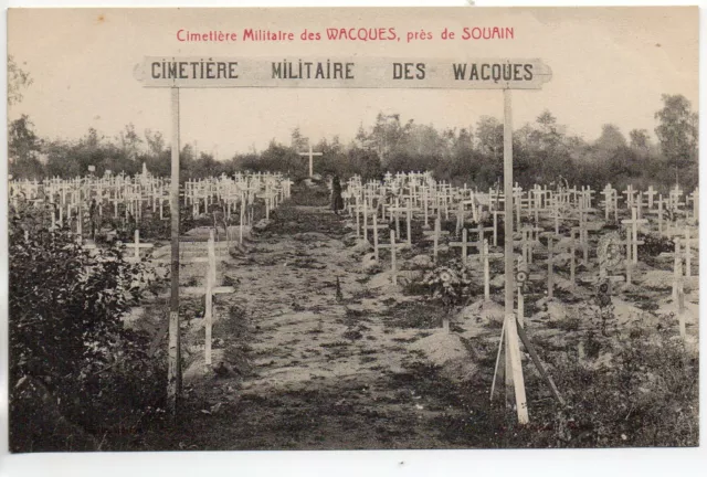 SOUAIN - Marne - CPA 51 - vie militaire - le cimetiere des WACQUES