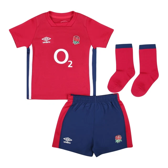 Kit bambino rugby inglese (taglia 6-12 m) Umbro kit alternativo bambino - nuovo