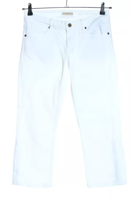 BURBERRY Jeans coupe-droite Dames T 40 blanc style décontracté