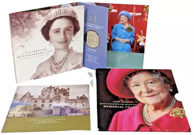 Royal Mint ~ Queen Elizabeth The Queen Mother 2002 £5 Memorial Crown Coin Pack