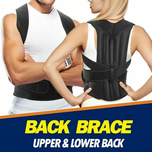 Posture Corrector Men Women Recover Upper Back Brace Belt Clavicle Support Spine