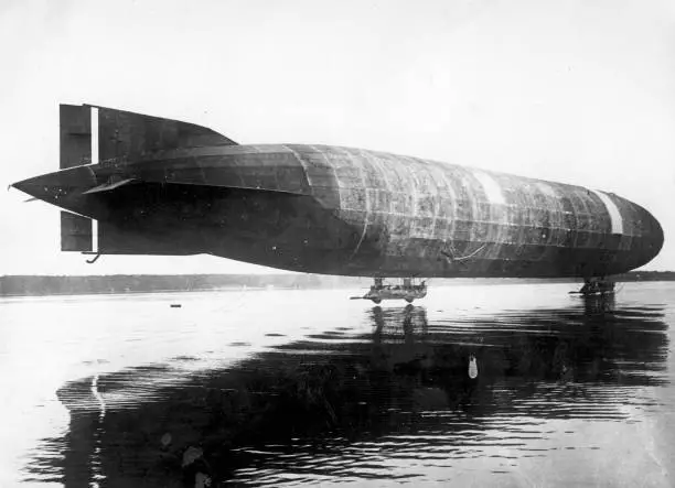 The First Airship The Lz1 Produced By The Prussians Aviation History Old Photo