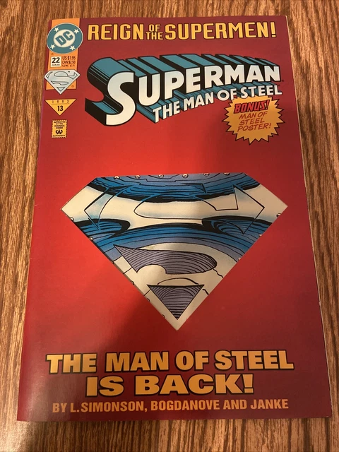 Superman: The Man of Steel #22 [Die-Cut Cover Edition] (Jun 1993, DC)