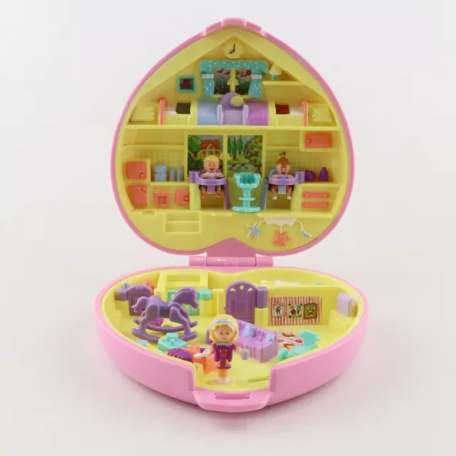 POLLY POCKET 1994 Perfect Playroom *COMPLETE w/ ALMOST PERFECT GOLD LOGO* 2