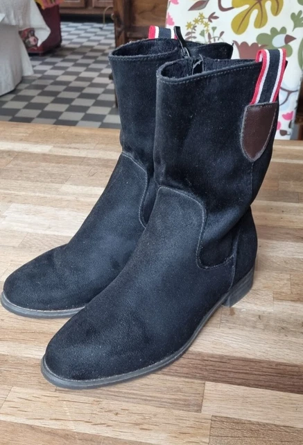 Bottes Femme 38 Simili Daim Portées 1 Fois Comme Neuves