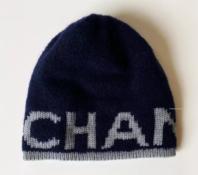 CHANEL CC Coco Mark Sports Line Logo Knit Cap Knit Hat Polyester