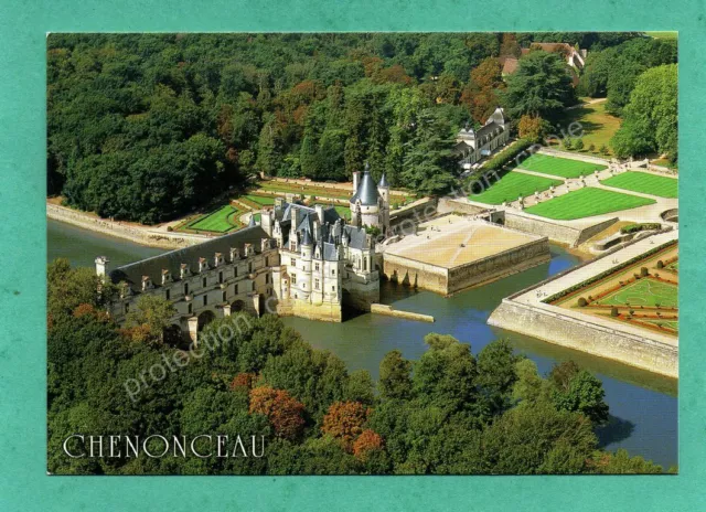 cpm 37 CHENONCEAU - Vue aérienne du château