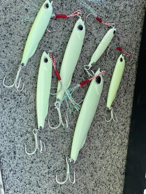 6pcs Lead Jigging Fishing Lures 10g - Micro Butterfly Jigs For Tuna, Snapper, Grouper & Bass With Treble Hooks