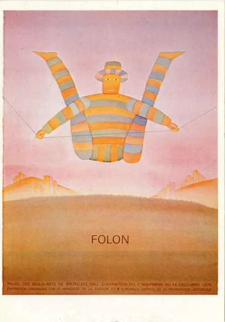Cpsm / Postcard / Carte Postale / Illustrateur Folon // Autoportrait