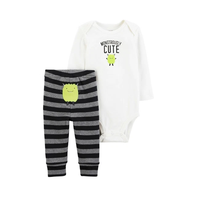 NWOT INFANT BOYS JUST ONE YOU BY CARTERS MONSTROUSLY CUTE SZ 3m 6m 9m